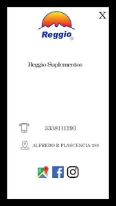 REGGIO SUPLEMENTOS NUTRICIONAL screenshot 0