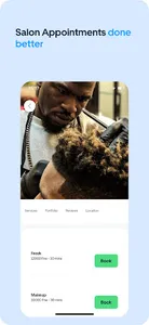 Monga - salon appointment screenshot 2
