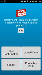 PHONEKEY RFID Anti-Counterfeit screenshot 0