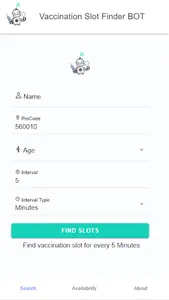 Vaccination Slot Finder Bot screenshot 0