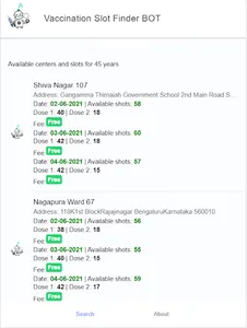 Vaccination Slot Finder Bot screenshot 10