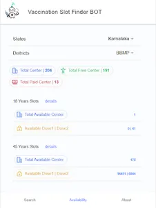 Vaccination Slot Finder Bot screenshot 11