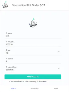 Vaccination Slot Finder Bot screenshot 8