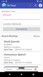 ToastMasters Timer App screenshot 0