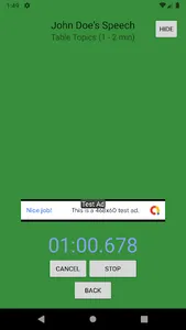 ToastMasters Timer App screenshot 4