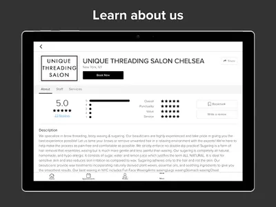 Unique Threading Salon screenshot 13