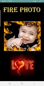 اضافة تاثيرات النار على  الصور screenshot 0