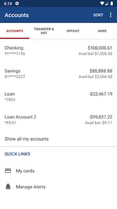 Valex FCU App screenshot 2