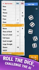 Yatzy - dice poker game 🎲 screenshot 1