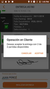 Entregas screenshot 2