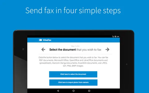 Send fax with WiseFax screenshot 4