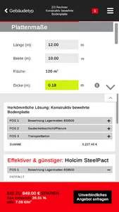 Fundamentrechner screenshot 2