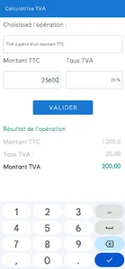 Calculatrice TVA - TVA inveré screenshot 2