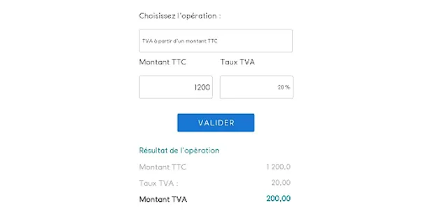 Calculatrice TVA - TVA inveré screenshot 8