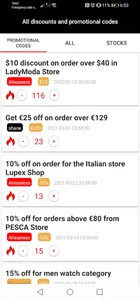 Coupons, discounts and promoti screenshot 1