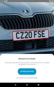 Vaxtor ALPR screenshot 2