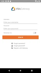 VBAMobile screenshot 1