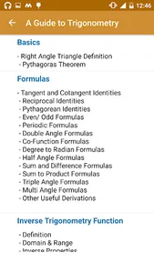 MATHS FORMULA REFERENCE FREE screenshot 1