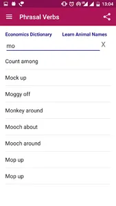 Phrasal Verbs Dictionary screenshot 12