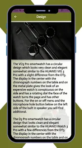 VD3 Pro Smart Watch Guide screenshot 1