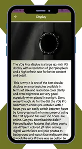 VD3 Pro Smart Watch Guide screenshot 7