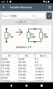 Resistors screenshot 1