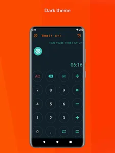 Time { + - x ÷ } screenshot 1