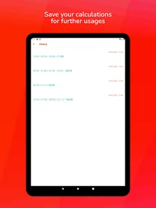 Time { + - x ÷ } screenshot 13