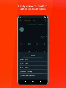 Time { + - x ÷ } screenshot 2