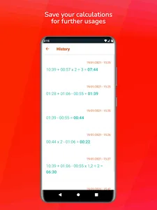 Time { + - x ÷ } screenshot 3