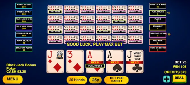 Video Poker - Multi Hand Poker screenshot 5