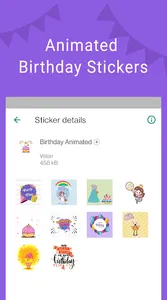 Happy Birthday Stickers - WASt screenshot 0