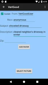 VeriGood: Favor and good deed  screenshot 1