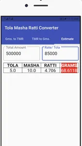 Tola Masha Ratti Converter screenshot 15