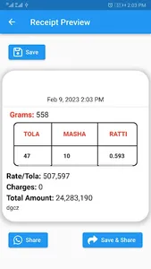 Tola Masha Ratti Converter screenshot 2