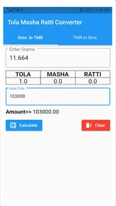 Tola Masha Ratti Converter screenshot 4