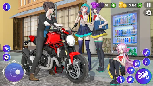 High School Love Sim Life Game screenshot 2