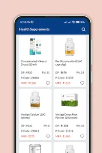 Vestige products price list screenshot 1