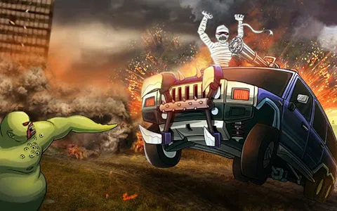 Monster Car Hill Racer screenshot 0