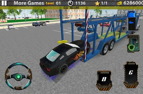 3D Car transport trailer truck screenshot 11