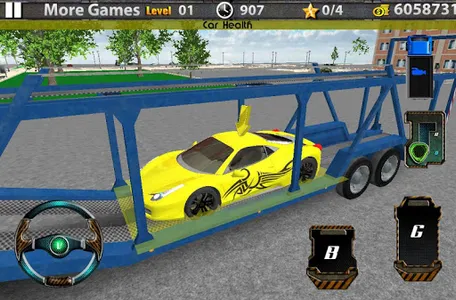 3D Car transport trailer truck screenshot 15