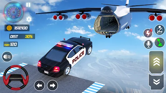 Police Car Stunts Racing Games screenshot 10