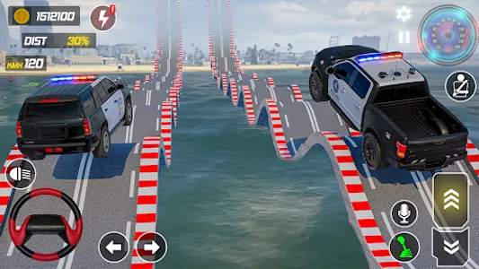 Police Car Stunts Racing Games screenshot 19