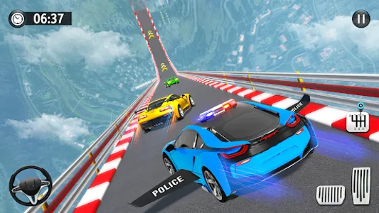 Police Car Stunts Racing Games screenshot 21