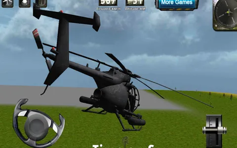 Helicopter 3D flight simulator screenshot 1