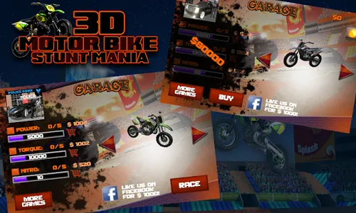 3D Motor Bike Stunt Mania screenshot 1