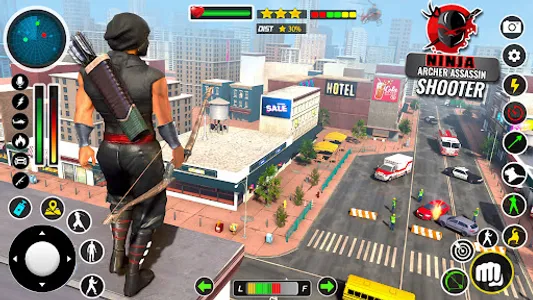 Ninja Archer Assassin Shooter screenshot 0