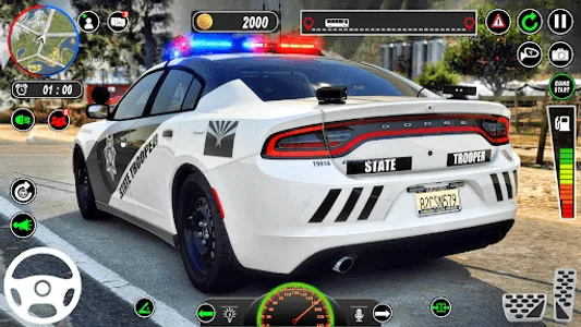 Police Car - Driving School 3D screenshot 0