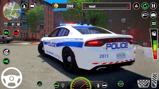 Police Car - Driving School 3D screenshot 2