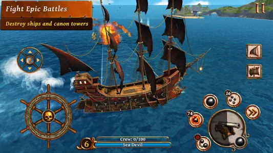 Ships of Battle Age of Pirates screenshot 0